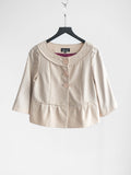 1990s RYKIEL  POLKA DOTS CREAM SONIA JACKET