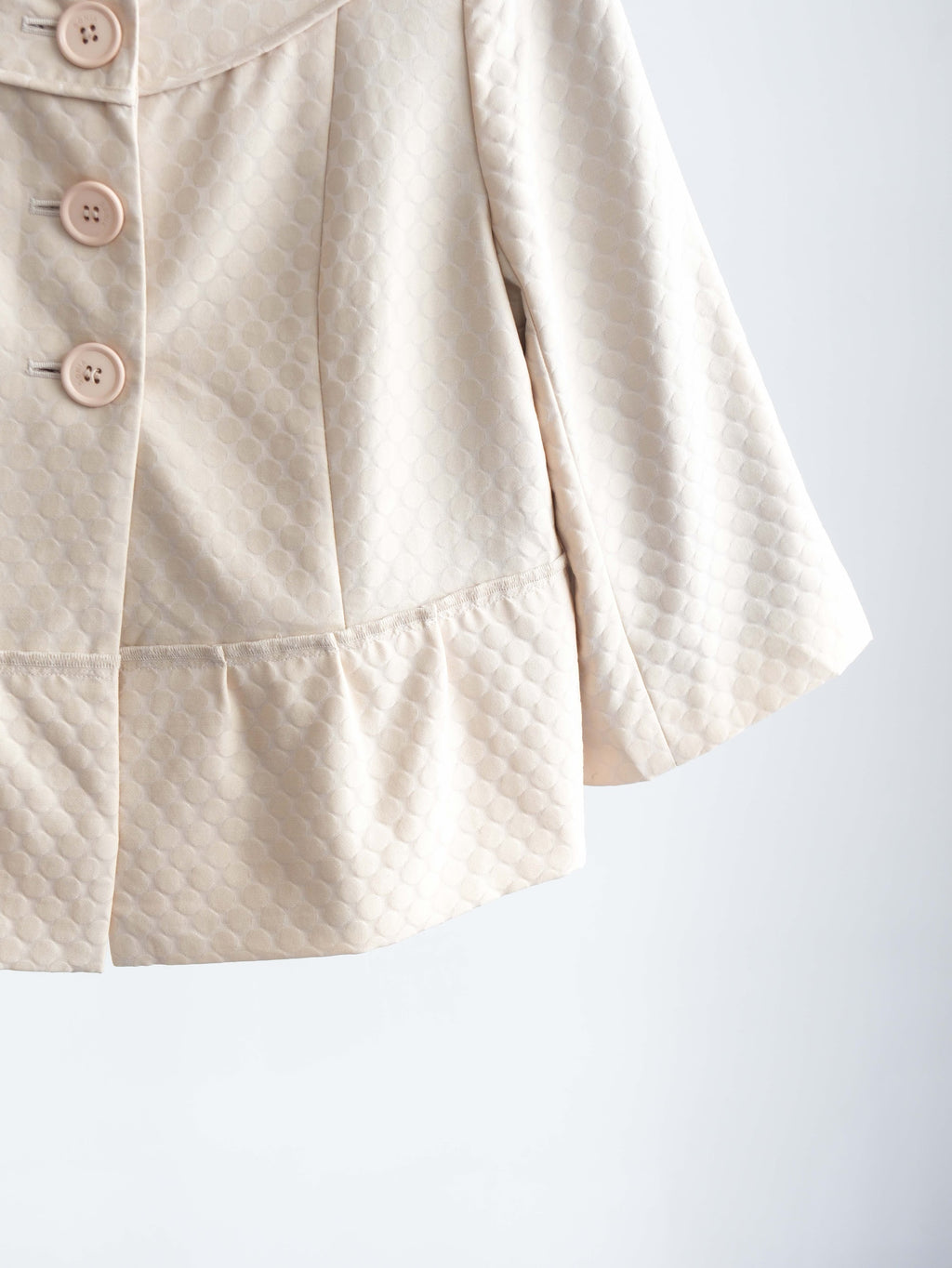 1990s RYKIEL  POLKA DOTS CREAM SONIA JACKET