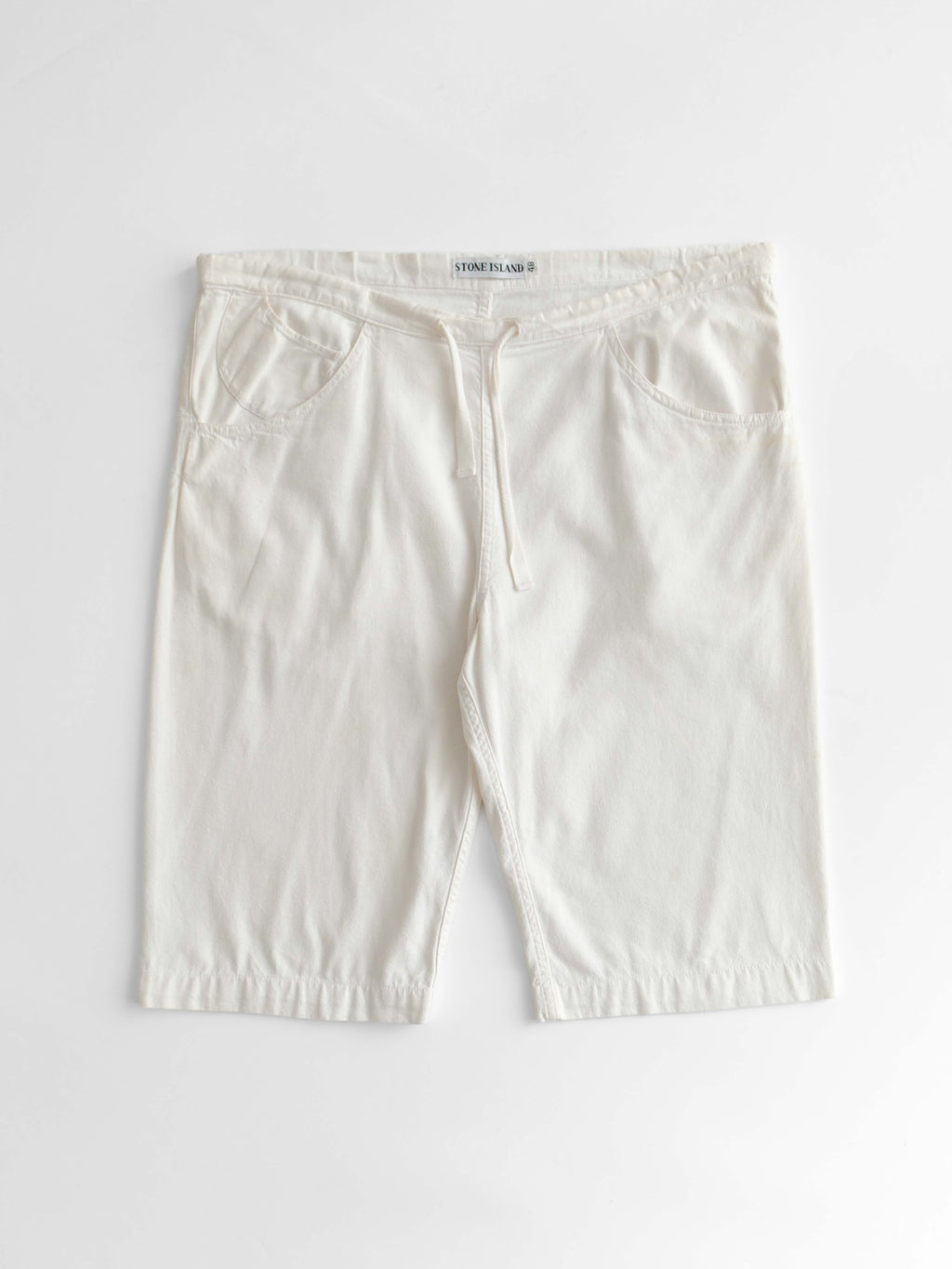 1990s STONE ISLAND WHITE SHORTS
