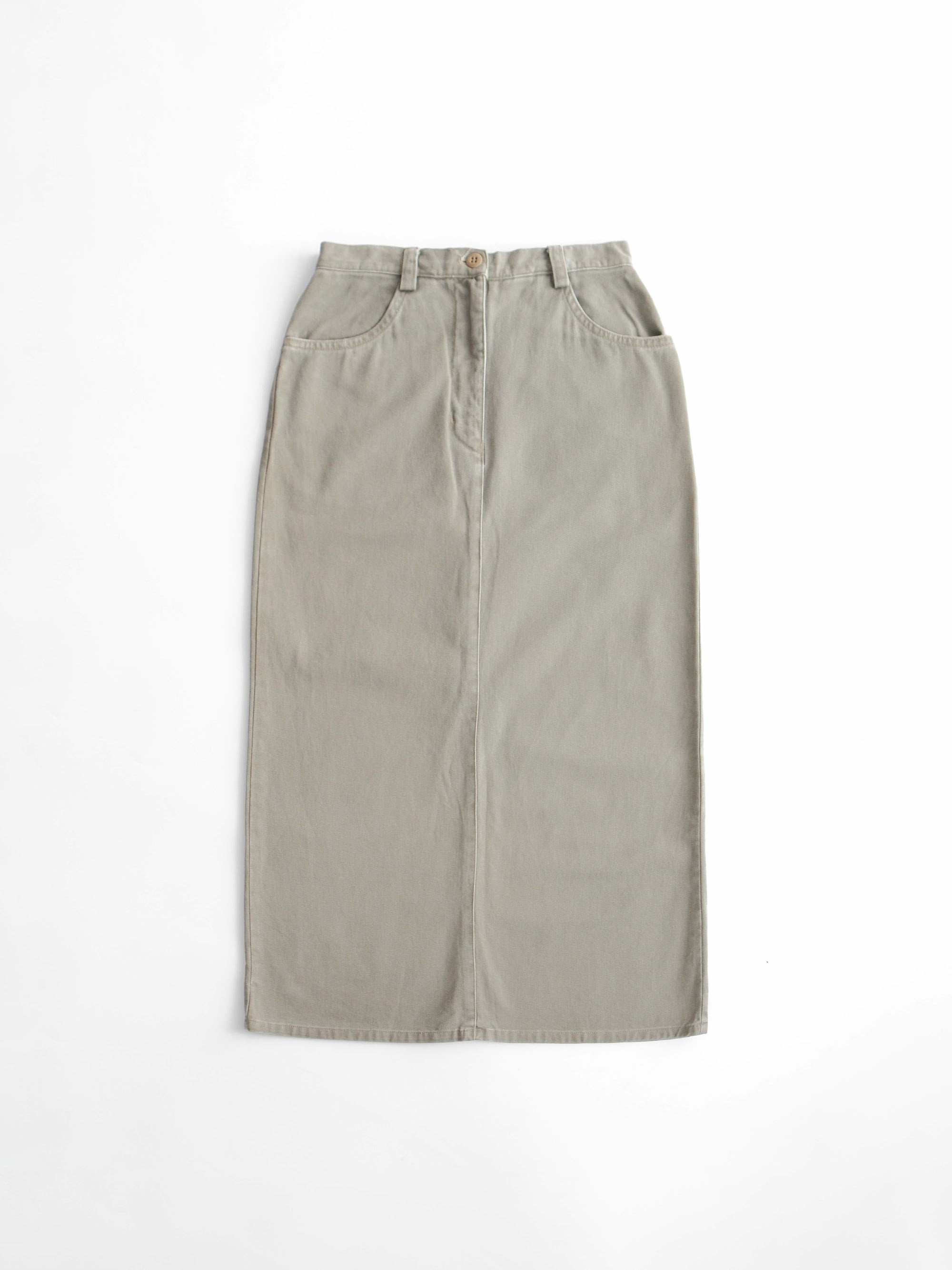 1990s STUSSY GREEN KHAKI SKIRT PANTS