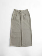 1990s STUSSY GREEN KHAKI SKIRT PANTS