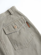 1990s STUSSY GREEN KHAKI SKIRT PANTS