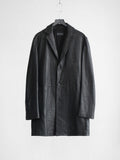 2000s ARMANI BLACK EMPORIO/ LEATHER COAT