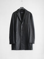2000s ARMANI BLACK EMPORIO/ LEATHER COAT