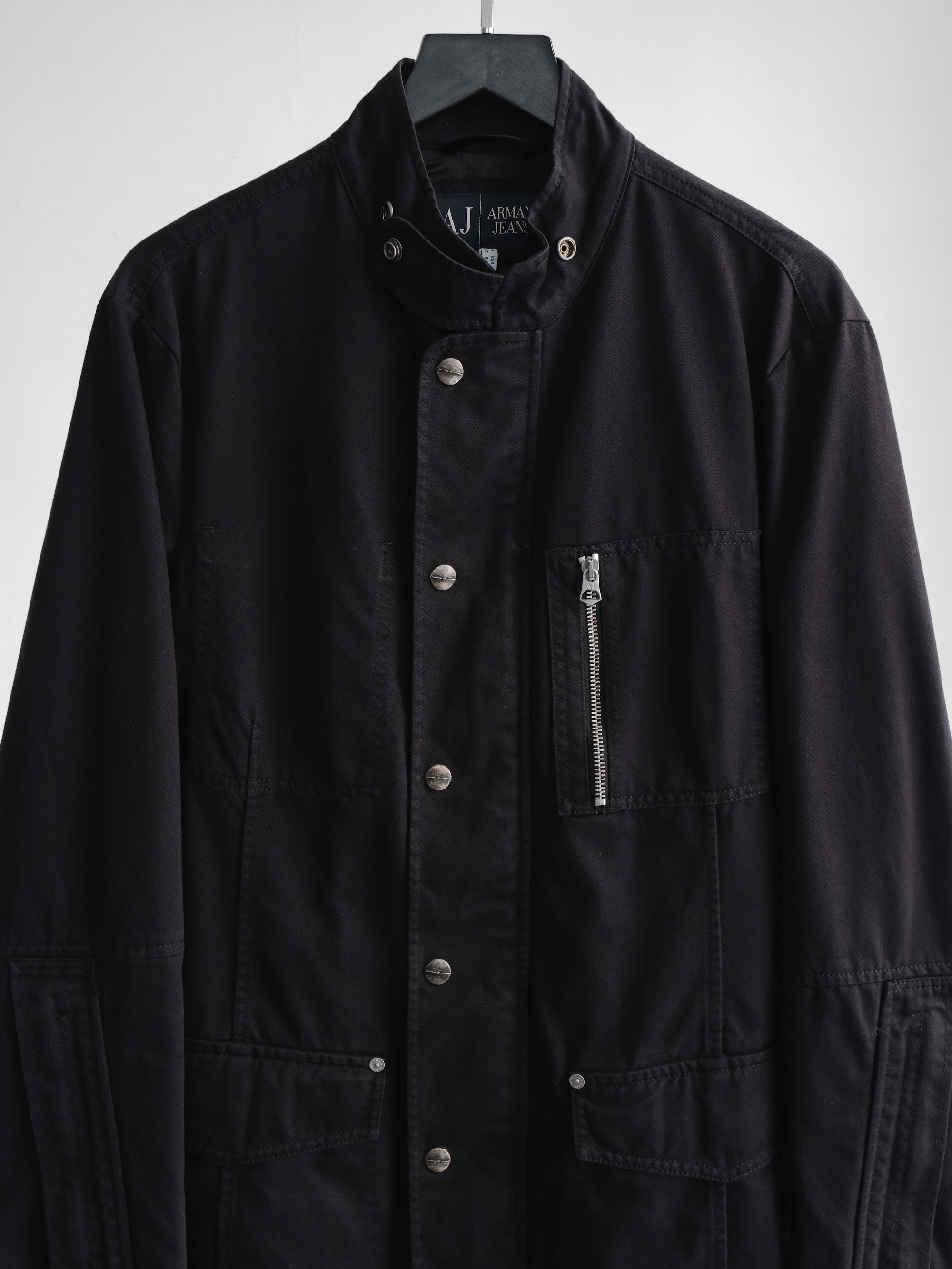 2000s ARMANI BLACK JEANS JACKET