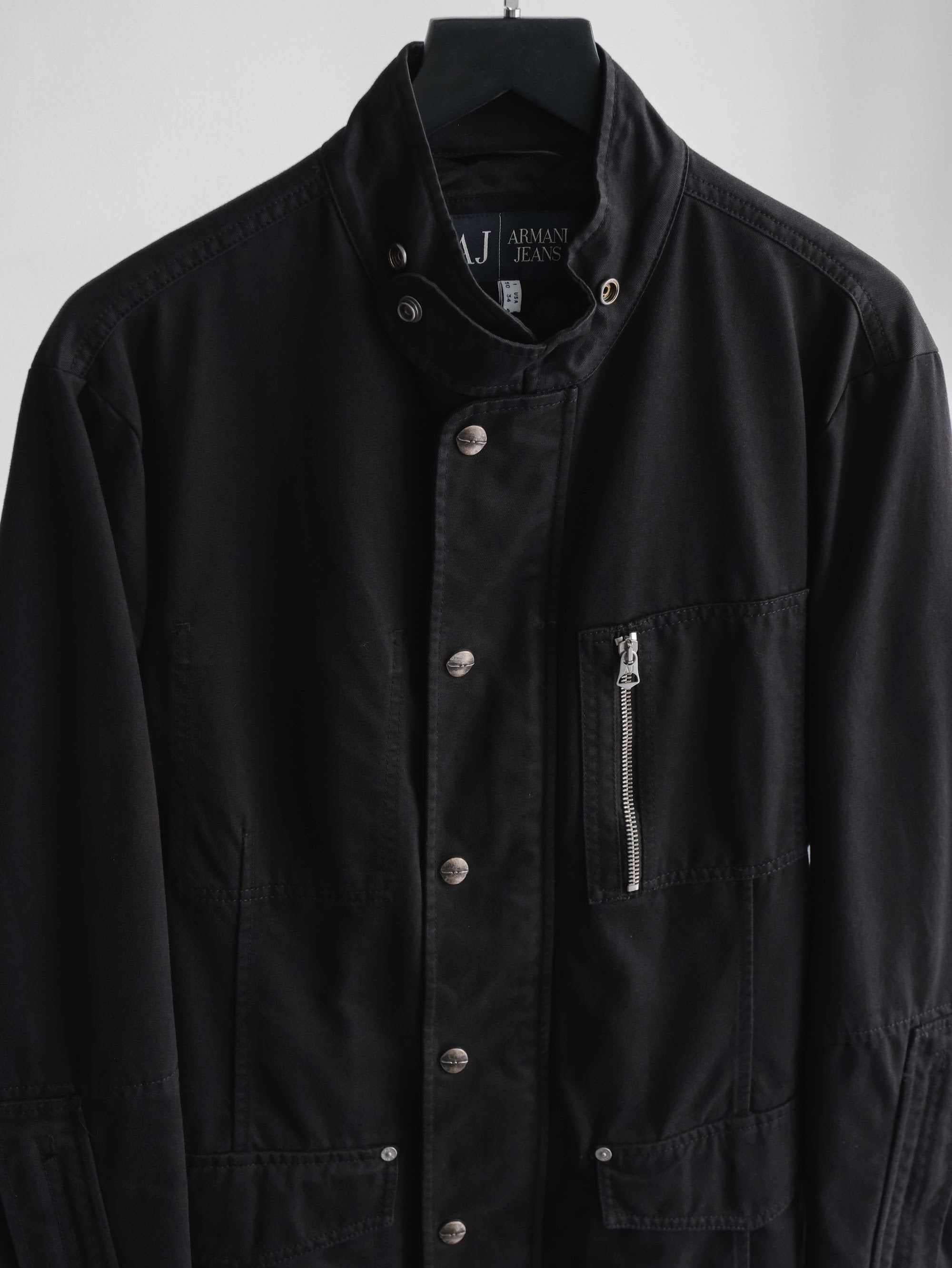 2000s ARMANI BLACK JEANS JACKET