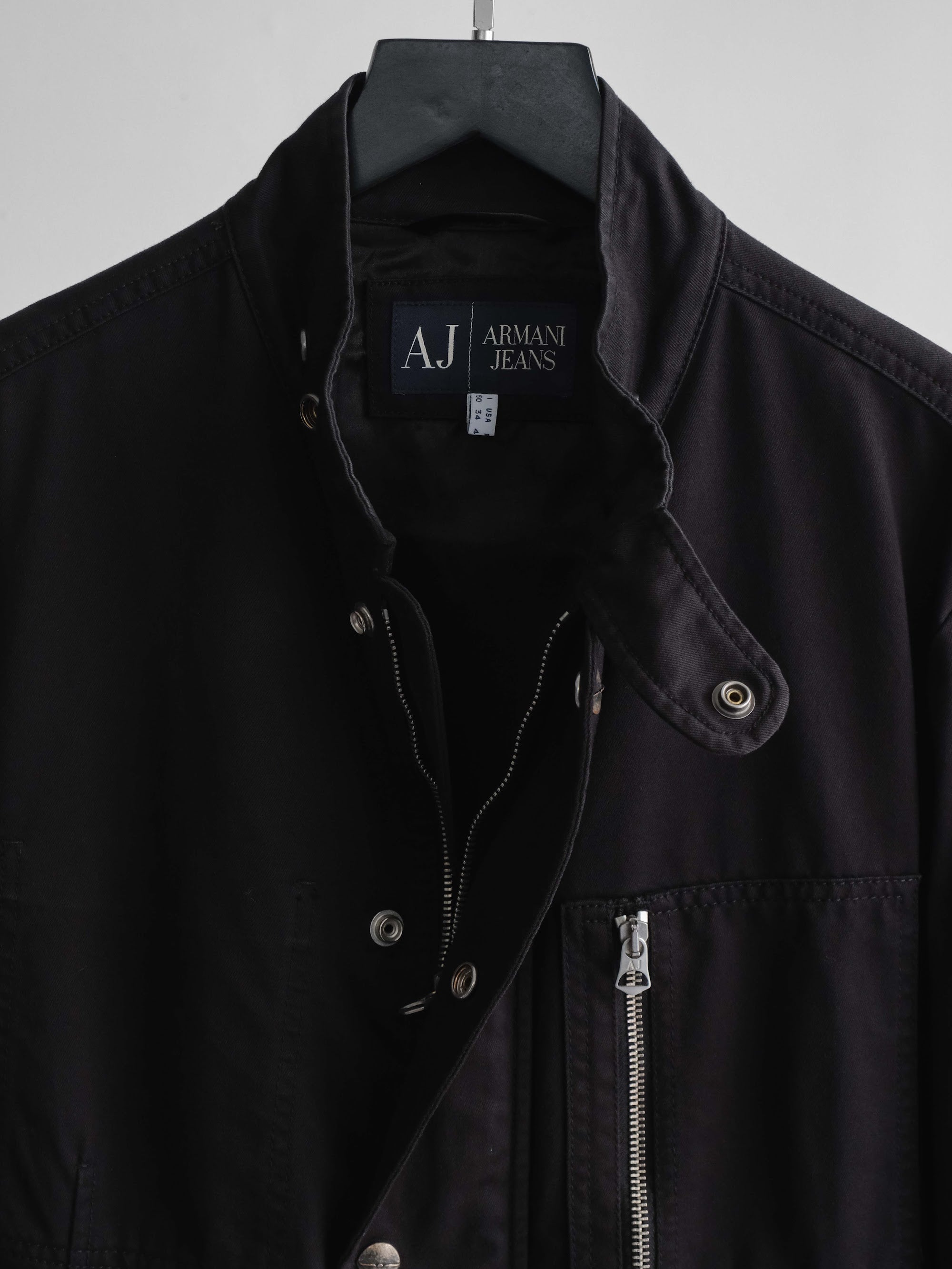 2000s ARMANI BLACK JEANS JACKET
