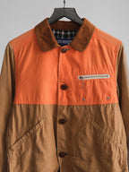 2000s CDG PATCHWORK BEIGE JUNYA WATANABE/ CORDUROY NECK JACKET