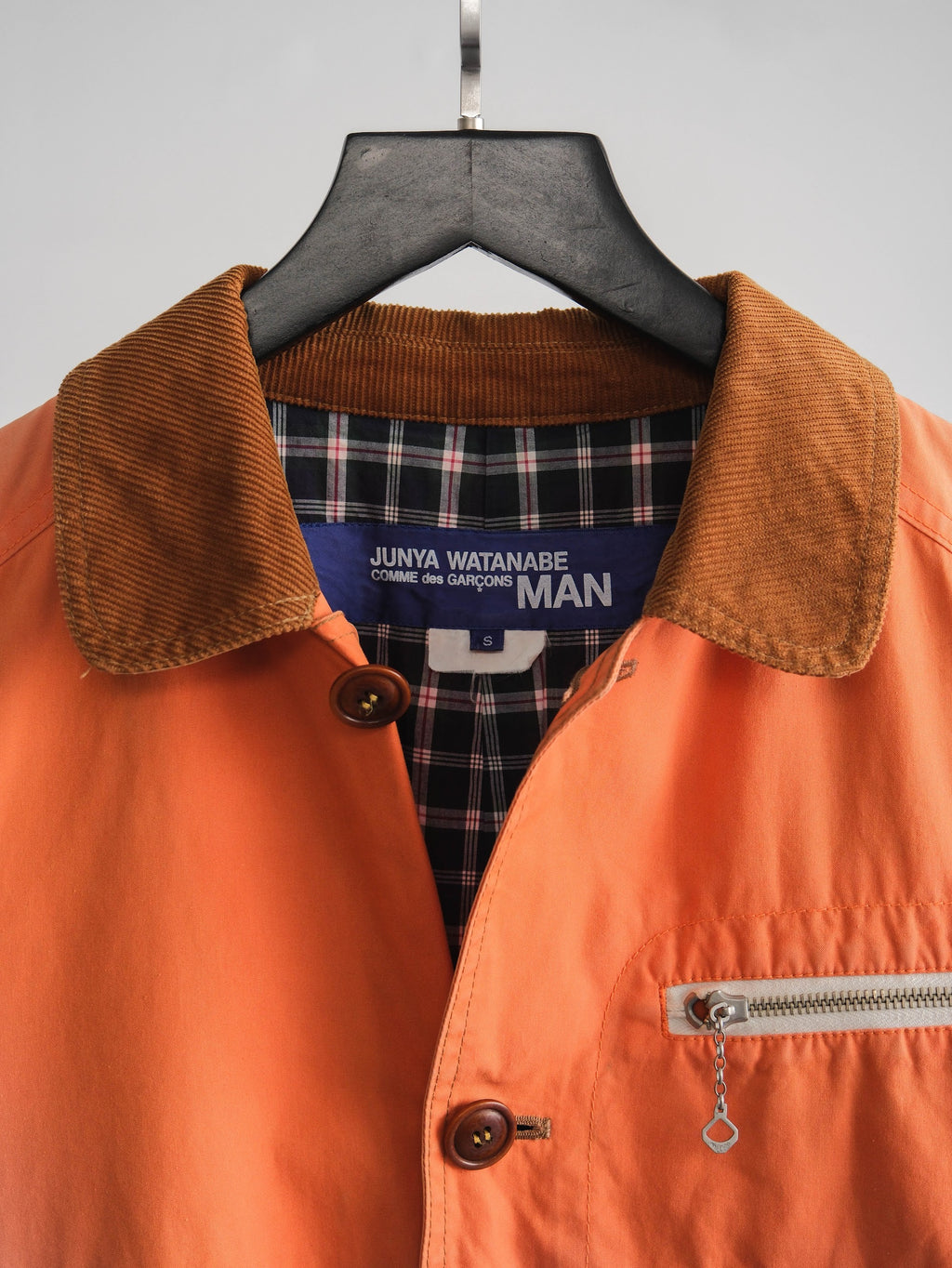 2000s CDG PATCHWORK BEIGE JUNYA WATANABE/ CORDUROY NECK JACKET