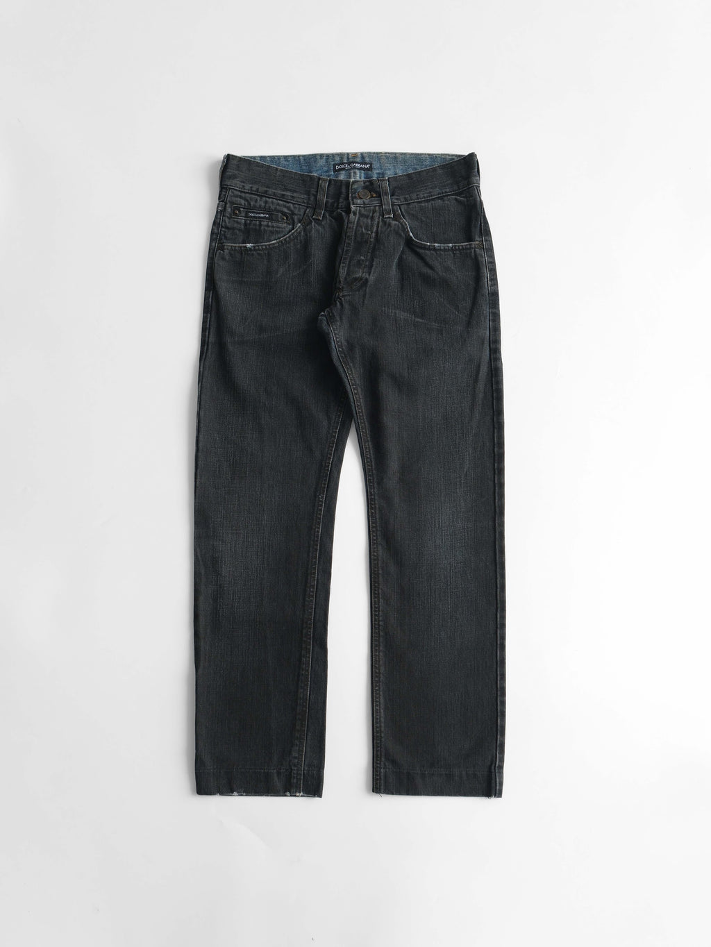 2000s DOLCE&GABBANA BLACK WASH JEANS