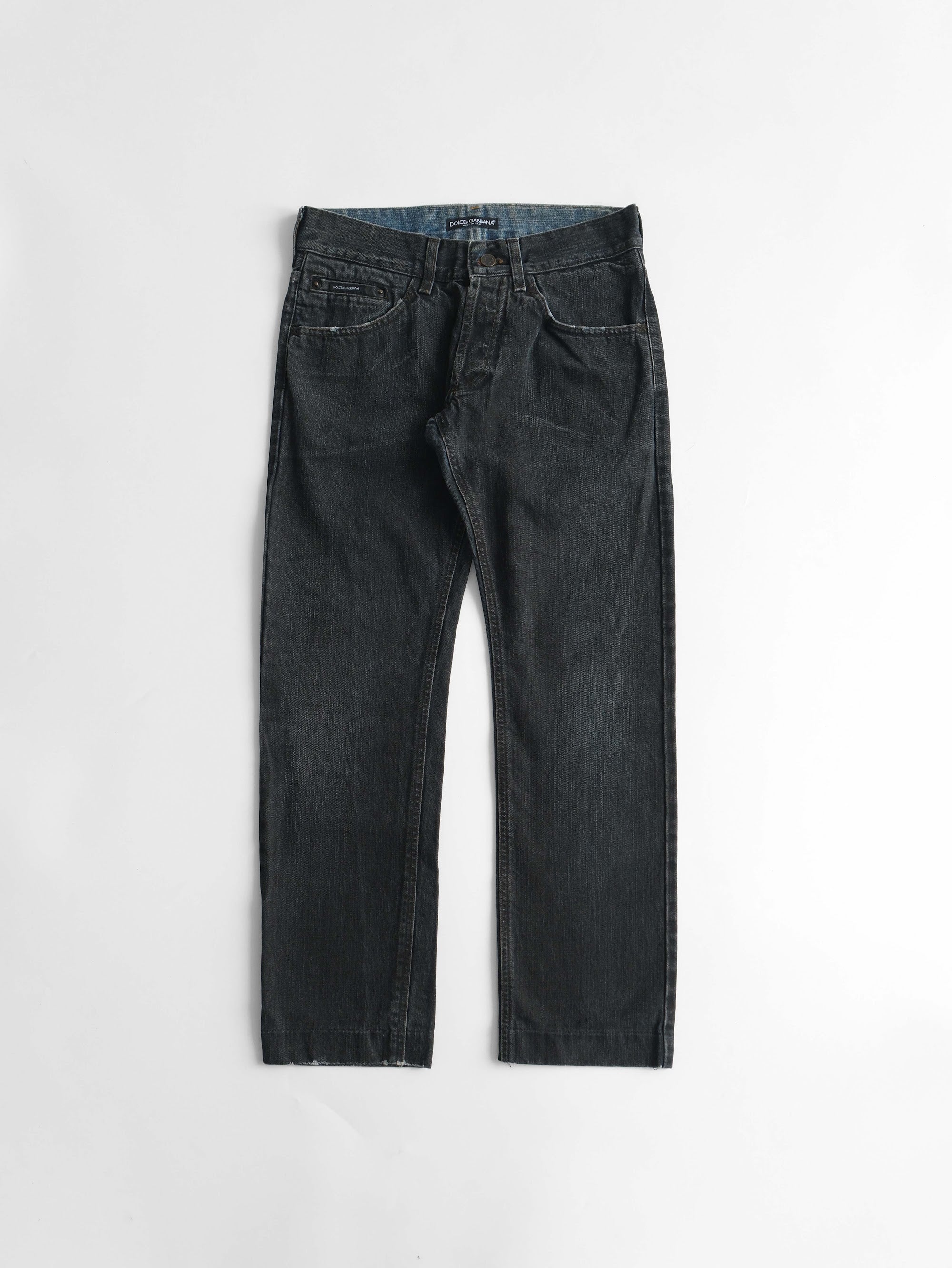 2000s DOLCE&GABBANA BLACK WASH JEANS