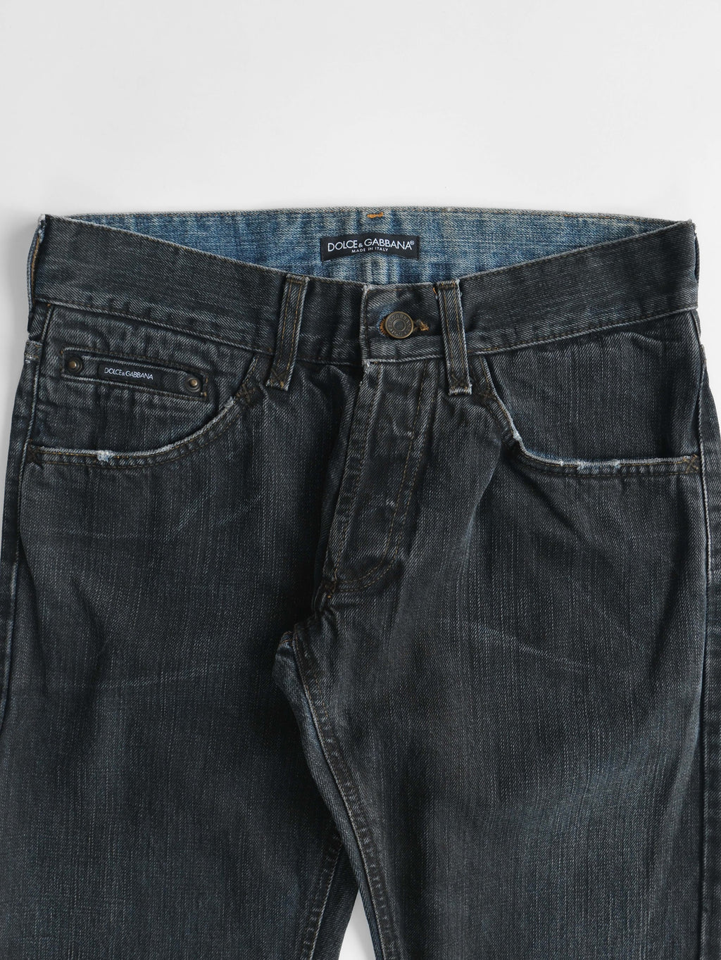2000s DOLCE&GABBANA BLACK WASH JEANS