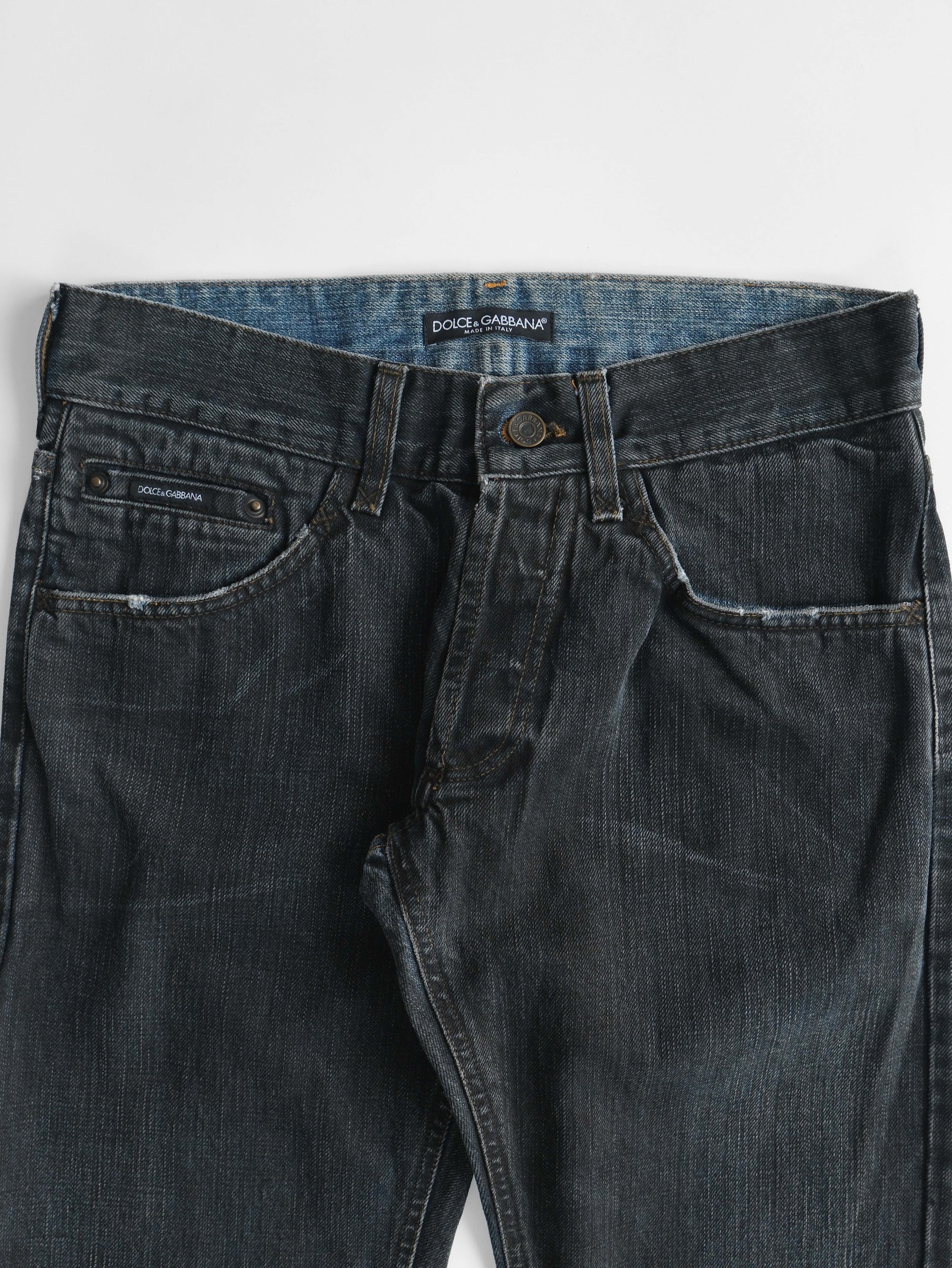 2000s DOLCE&GABBANA BLACK WASH JEANS