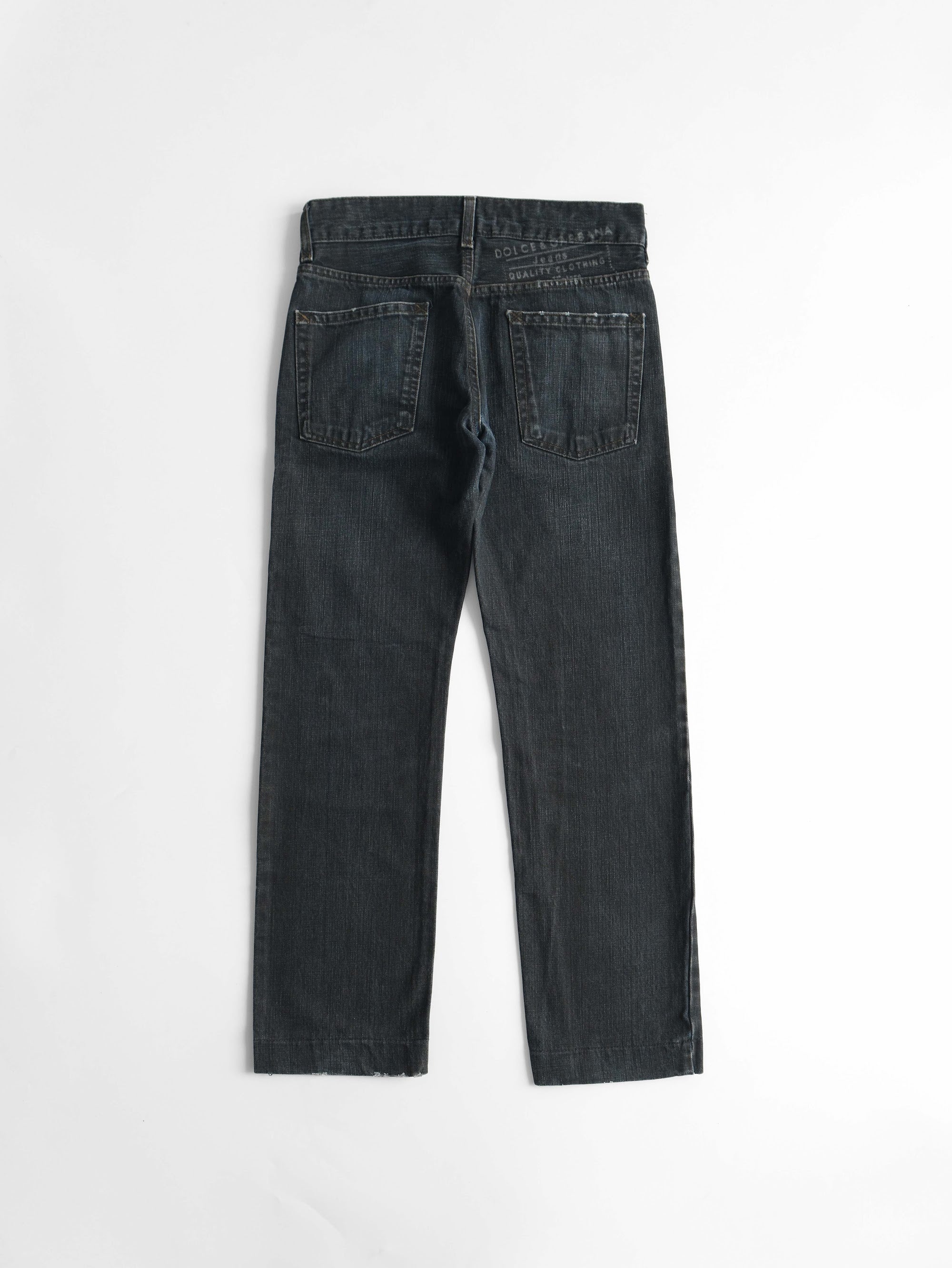 2000s DOLCE&GABBANA BLACK WASH JEANS
