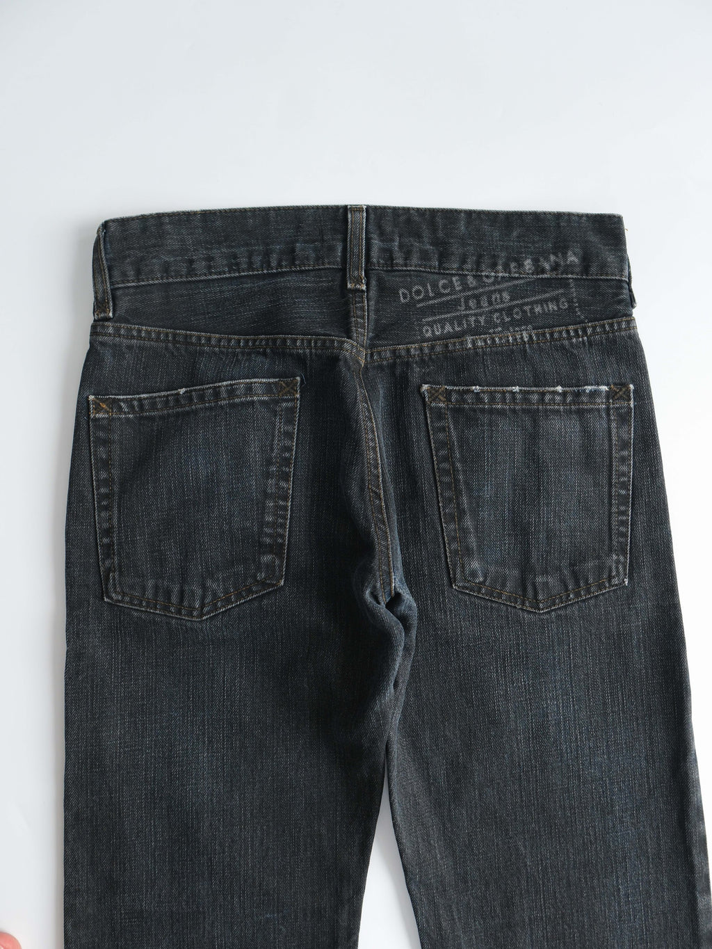 2000s DOLCE&GABBANA BLACK WASH JEANS