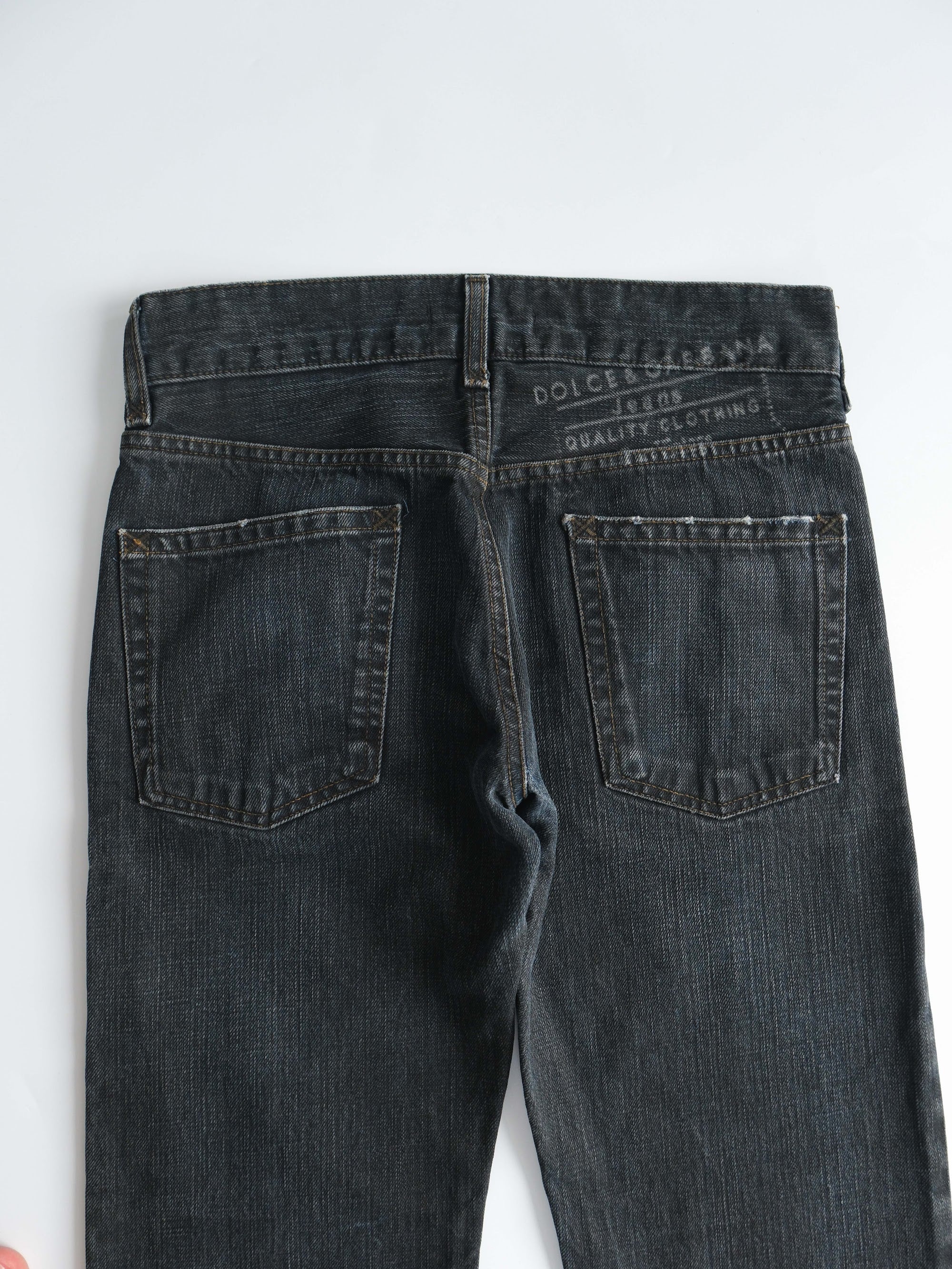 2000s DOLCE&GABBANA BLACK WASH JEANS