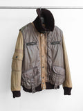 2000s DOLCE&GABBANA BROWN JACKET + NYLONG VEST