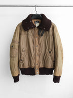 2000s DOLCE&GABBANA BROWN JACKET + NYLONG VEST
