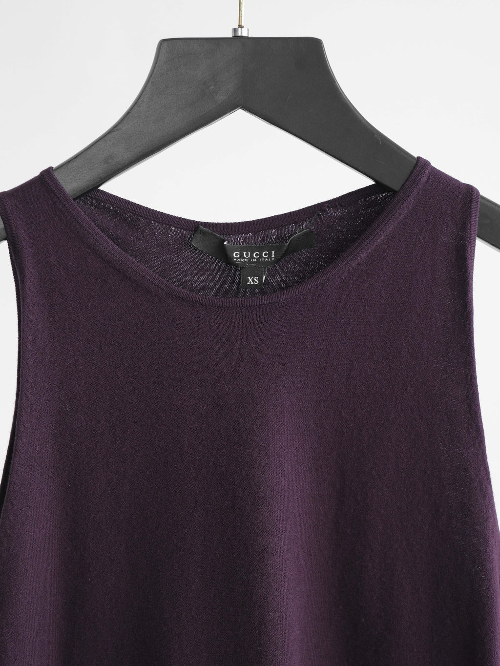 2000s GUCCI BROWN BY TOMFORD CASHMERE TANK TOP
