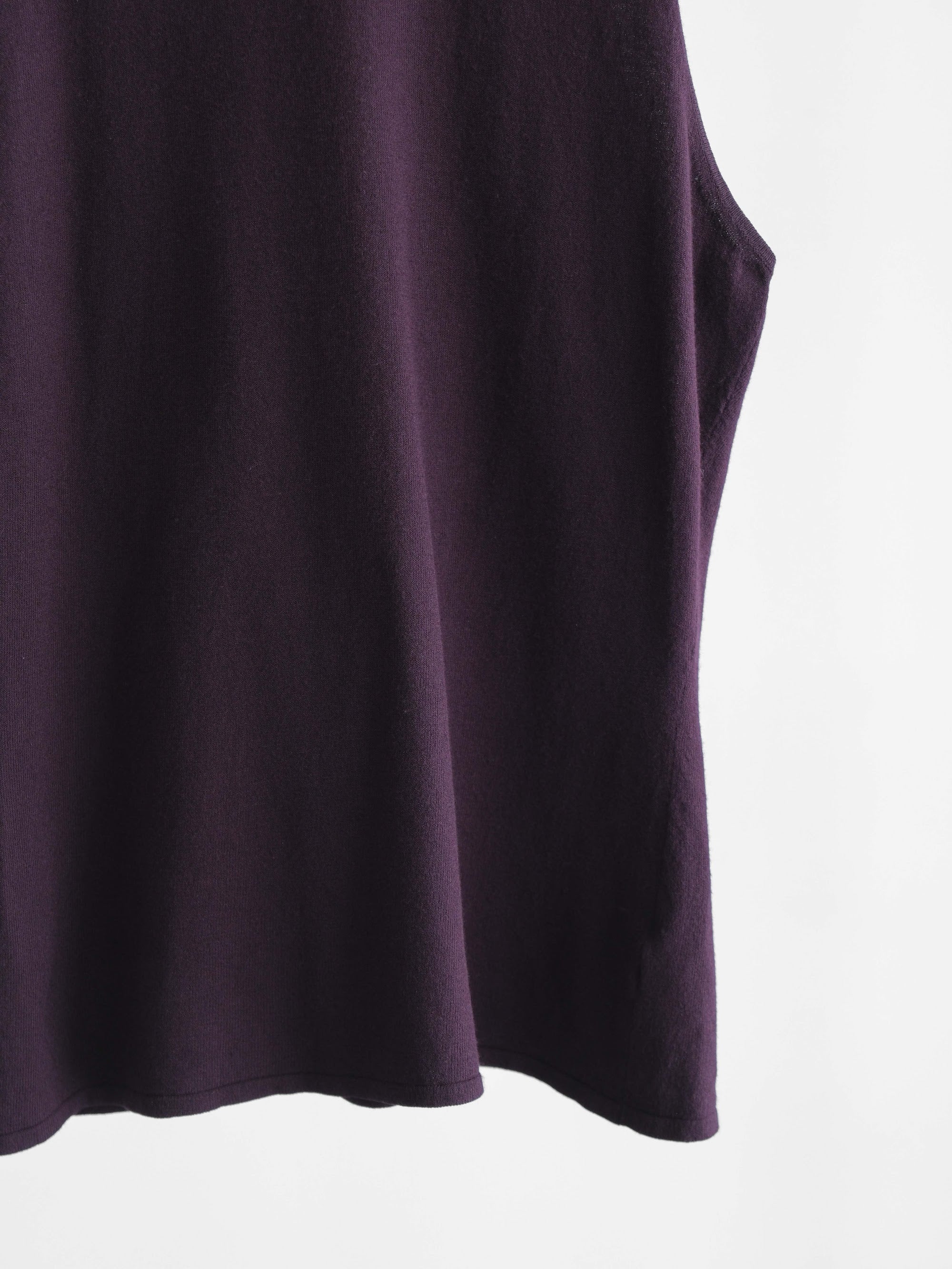 2000s GUCCI BROWN BY TOMFORD CASHMERE TANK TOP