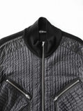 2000s ISSEY MIYAKE PATCHWORK BLACK JACKET