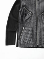 2000s ISSEY MIYAKE PATCHWORK BLACK JACKET