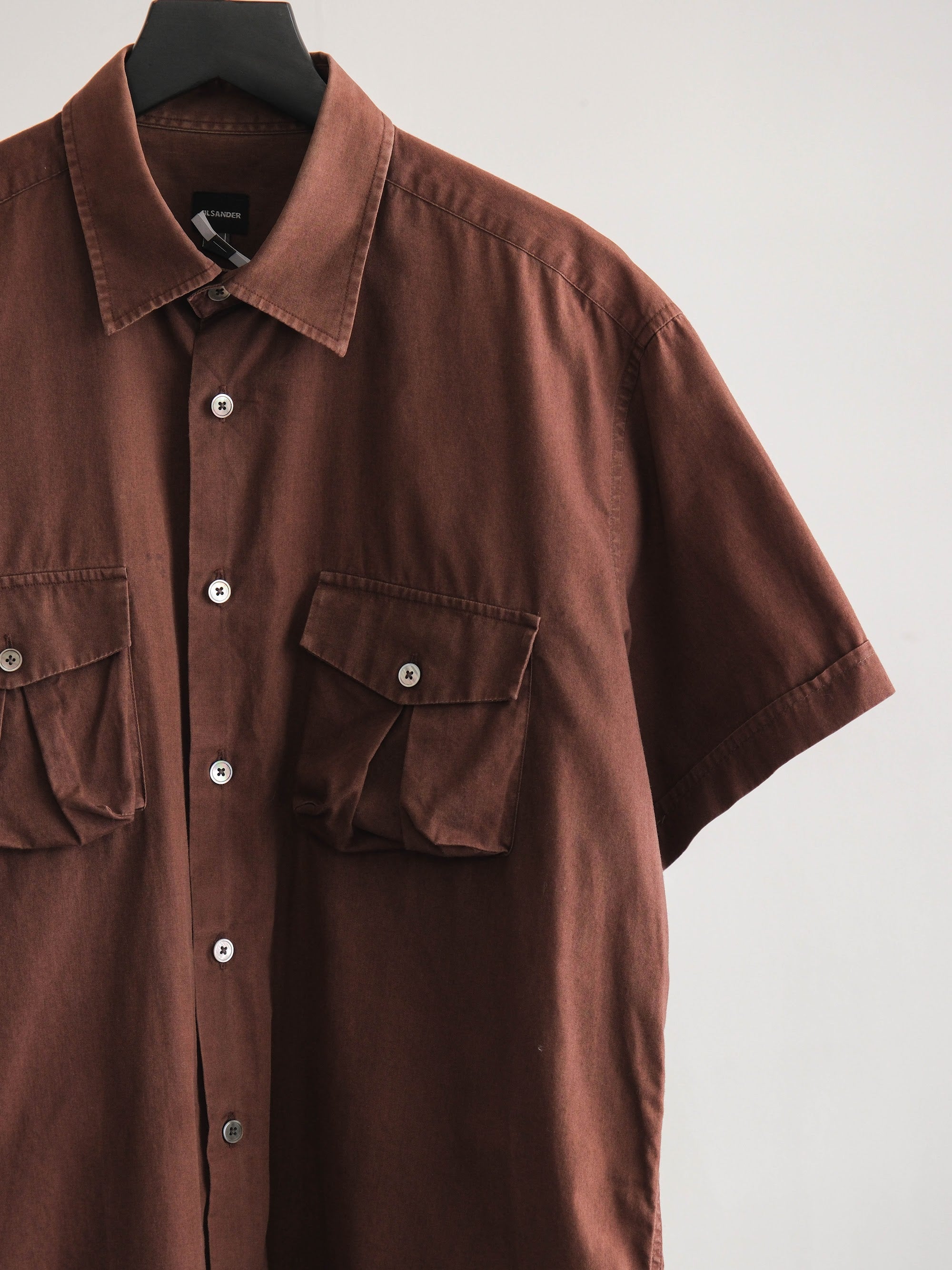 2000s JIL SANDER BROWN SS SHIRT
