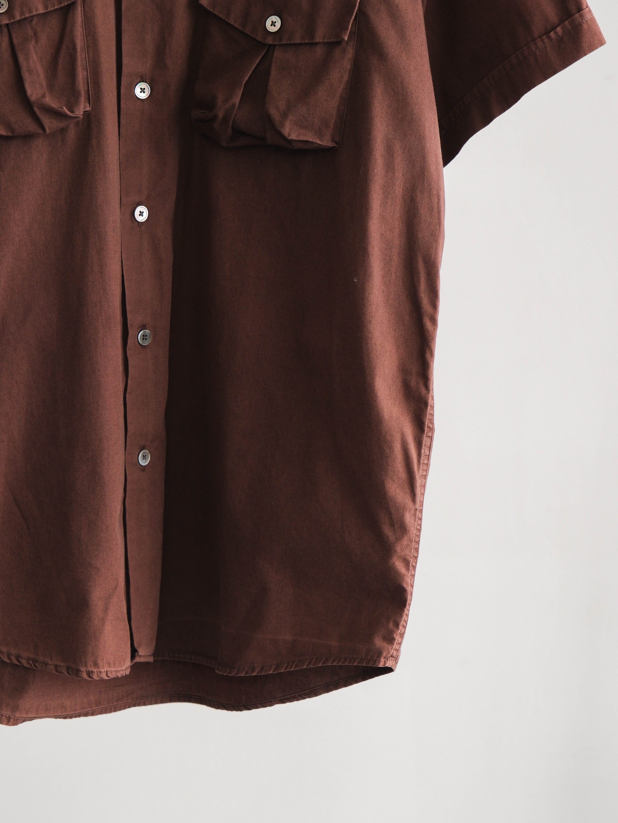 2000s JIL SANDER BROWN SS SHIRT