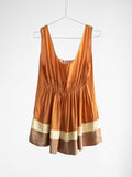 2000s MARNI ORANGE SILK TANK TOP