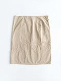 2000s MIU MIU EMBROIDERED BEIGE SKIRT