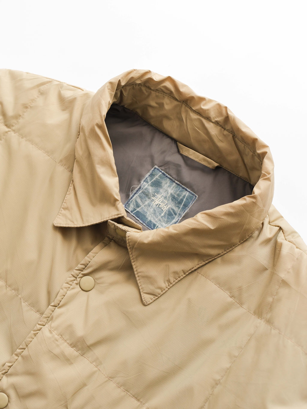 2000s STUSSY BEIGE NYLON JACKET