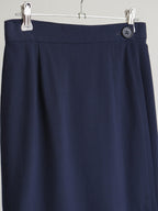 2000s YSL NAVY CODUROY SKIRT