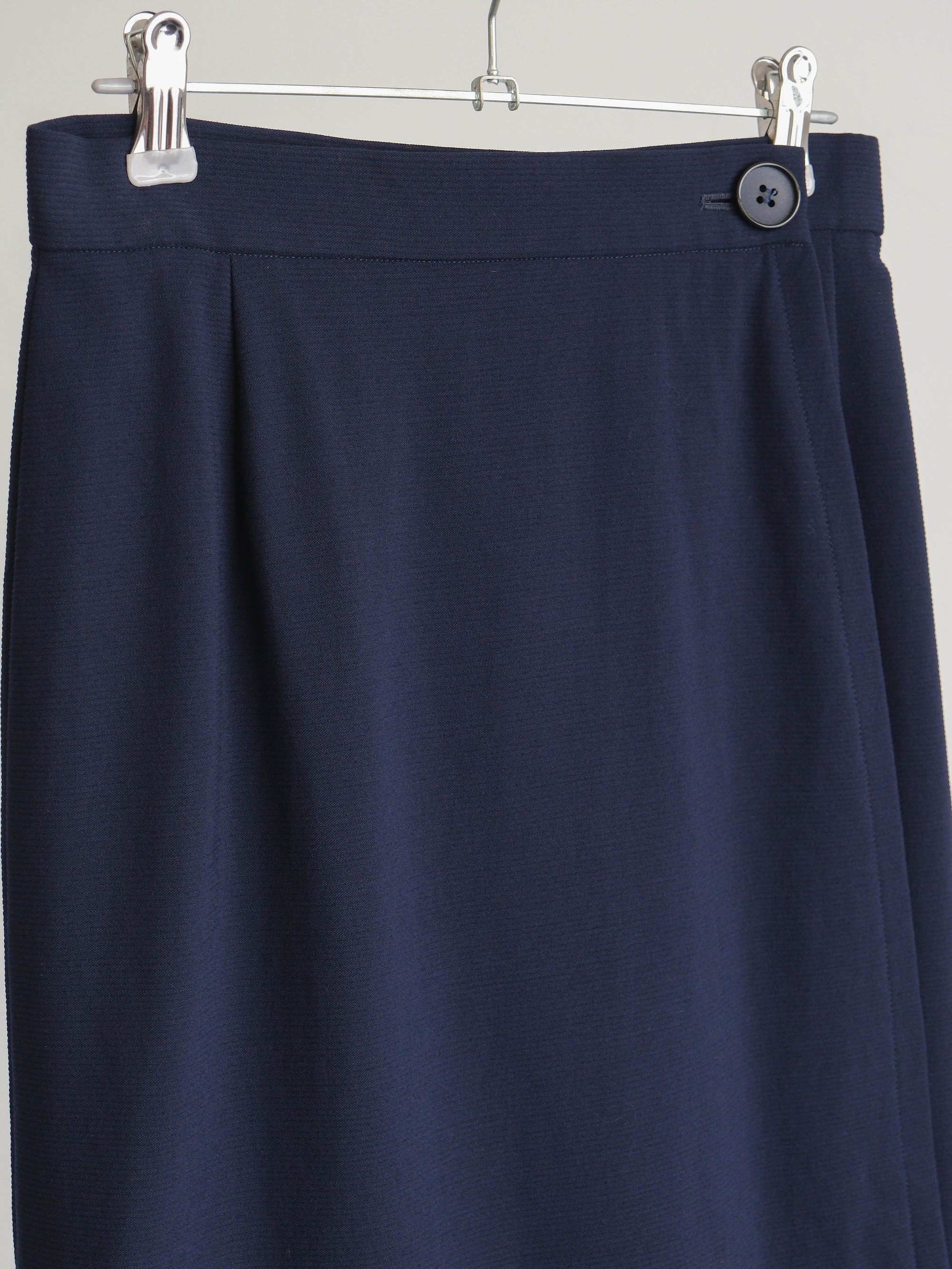 2000s YSL NAVY CODUROY SKIRT