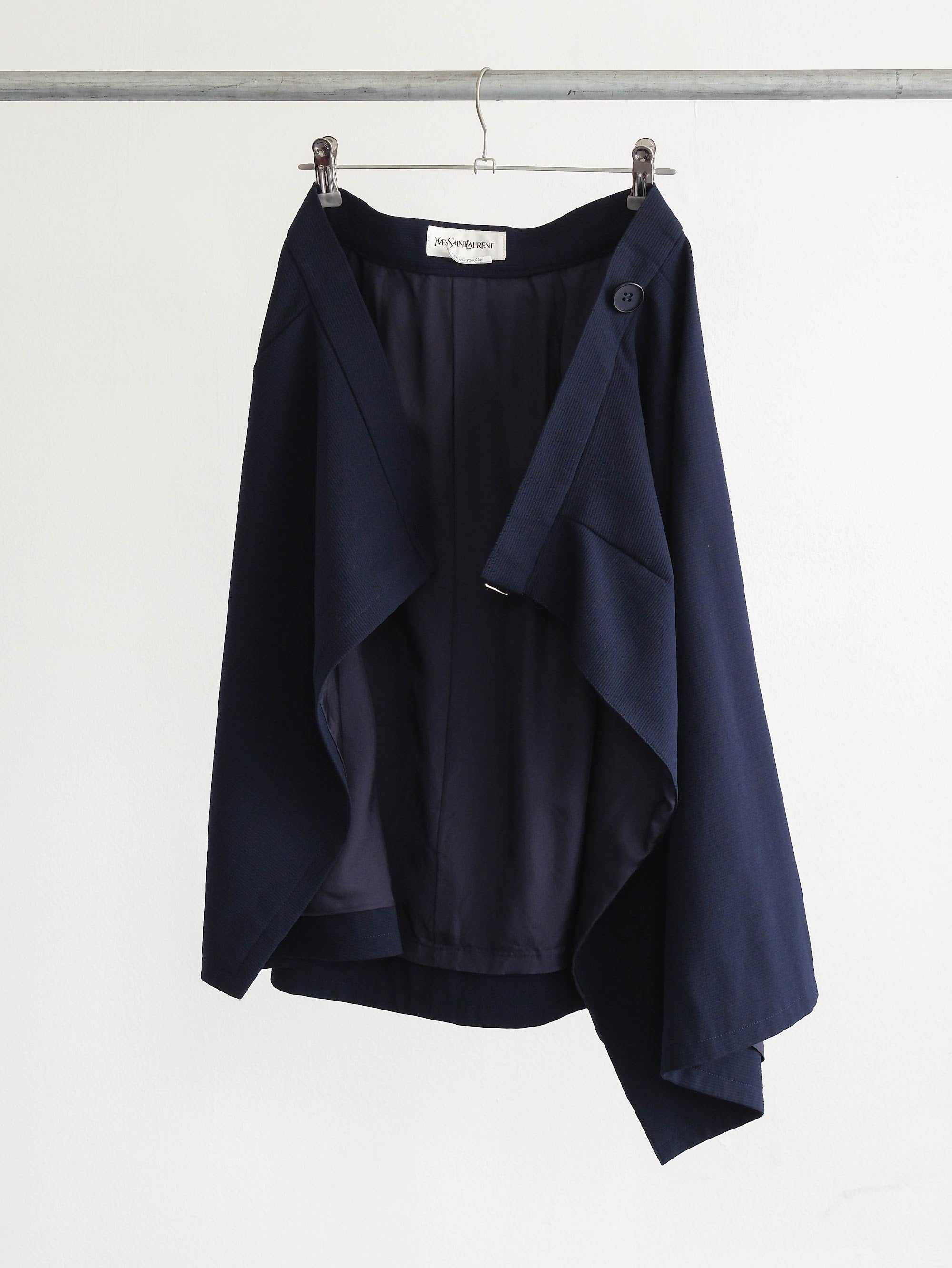 2000s YSL NAVY CODUROY SKIRT