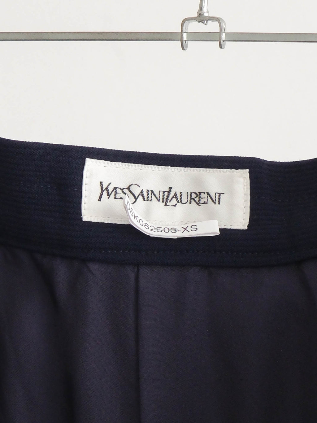 2000s YSL NAVY CODUROY SKIRT