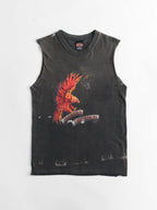 2001 HARLEY DAVIDSON BLACK FLAMING EAGLE TANK TOP