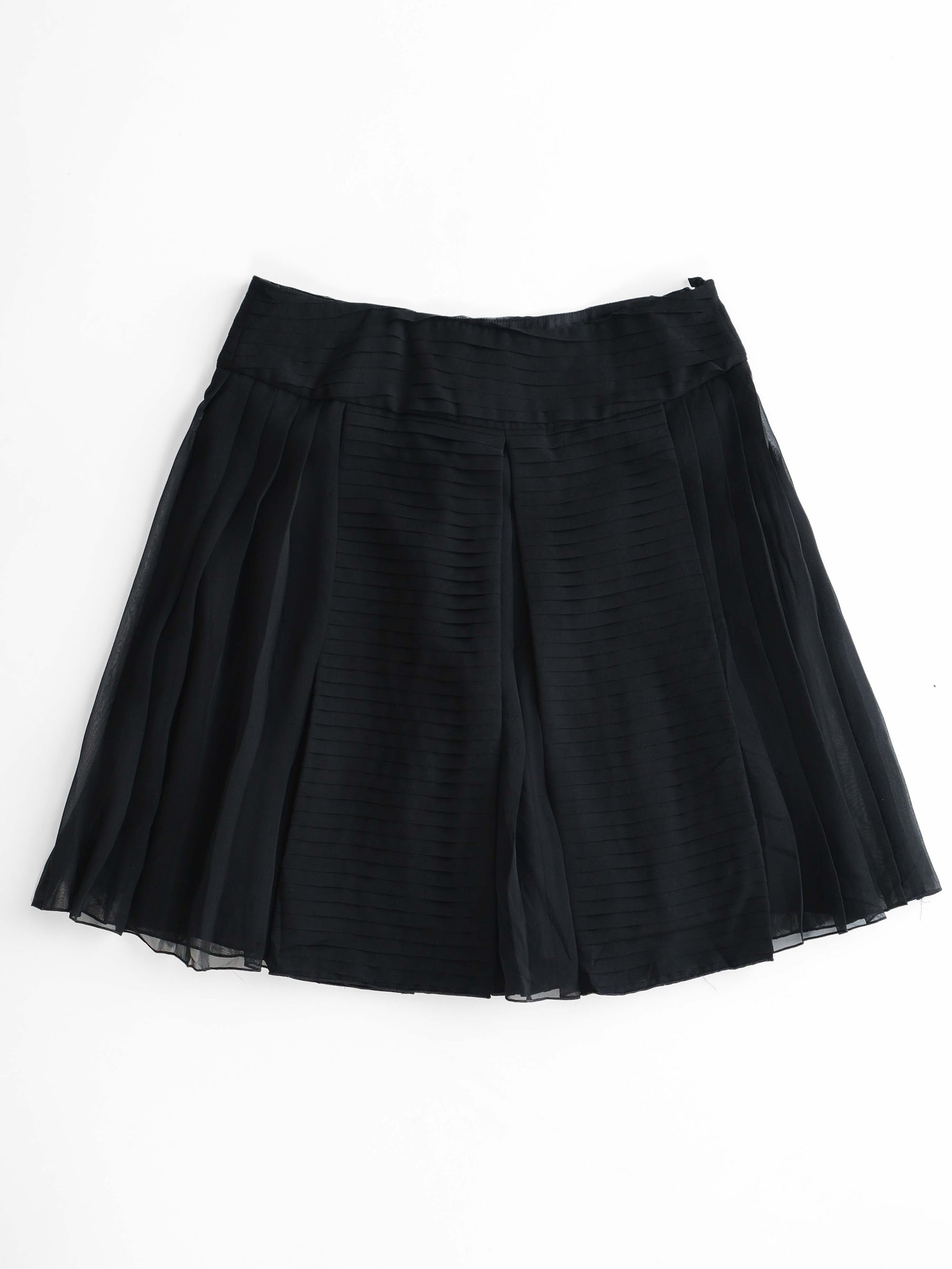 2003 EMPORIO ARMANI PLEATED BLACK SKIRT