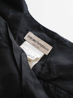 2003 EMPORIO ARMANI PLEATED BLACK SKIRT