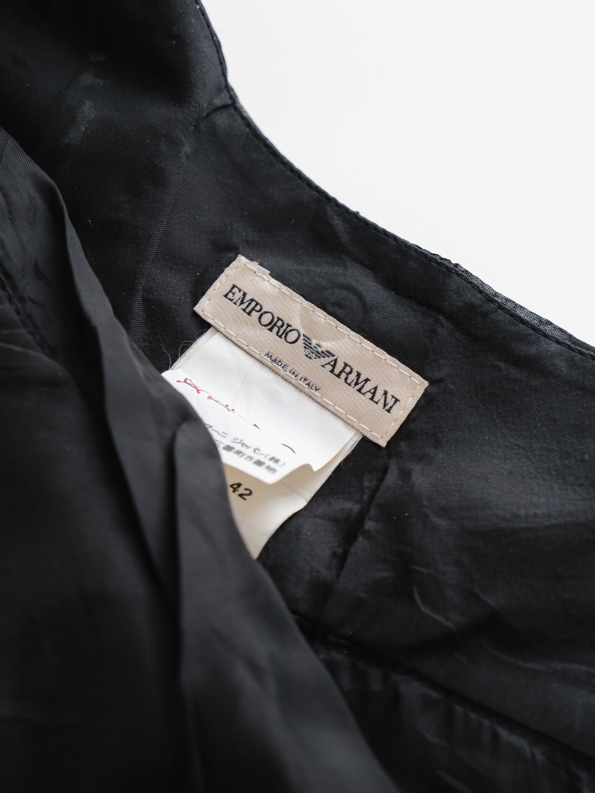 2003 EMPORIO ARMANI PLEATED BLACK SKIRT