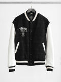 2006 LAC BLACK STUSSY GEAR "89" 25 ANNIVERSARY VARSITY  JACKET SIZE L