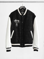 2006 LAC BLACK STUSSY GEAR "89" 25 ANNIVERSARY VARSITY  JACKET SIZE L