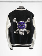 2006 LAC BLACK STUSSY GEAR "89" 25 ANNIVERSARY VARSITY  JACKET SIZE L