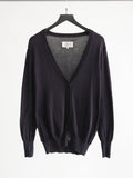 2010s MAISON MARGIELA CROCHET / KNIT BLACK PATCHWORK CARDIGAN