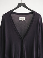2010s MAISON MARGIELA CROCHET / KNIT BLACK PATCHWORK CARDIGAN