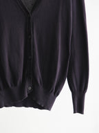 2010s MAISON MARGIELA CROCHET / KNIT BLACK PATCHWORK CARDIGAN