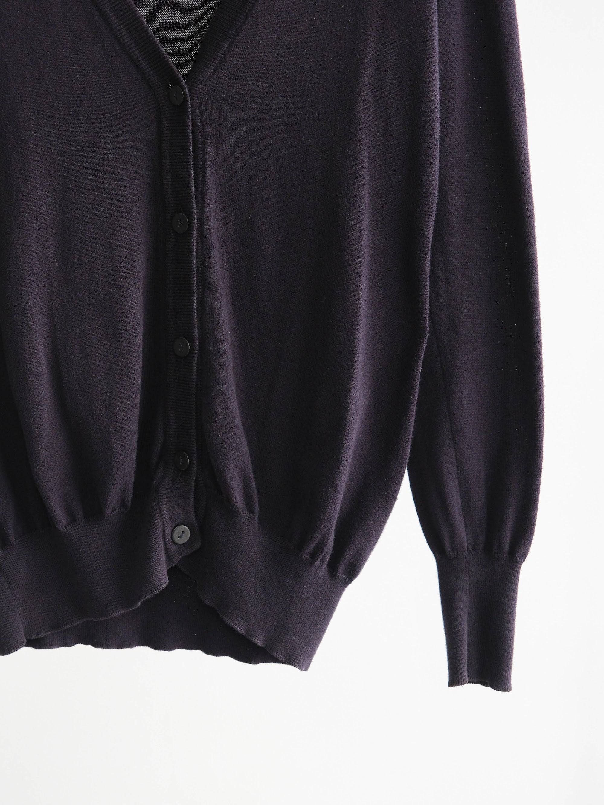 2010s MAISON MARGIELA CROCHET / KNIT BLACK PATCHWORK CARDIGAN