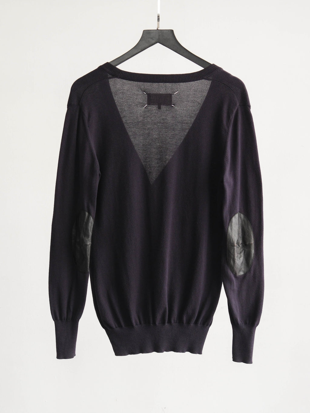 2010s MAISON MARGIELA CROCHET / KNIT BLACK PATCHWORK CARDIGAN