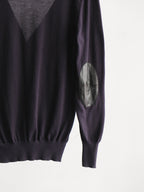 2010s MAISON MARGIELA CROCHET / KNIT BLACK PATCHWORK CARDIGAN