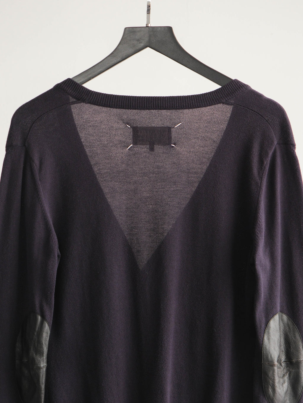 2010s MAISON MARGIELA CROCHET / KNIT BLACK PATCHWORK CARDIGAN