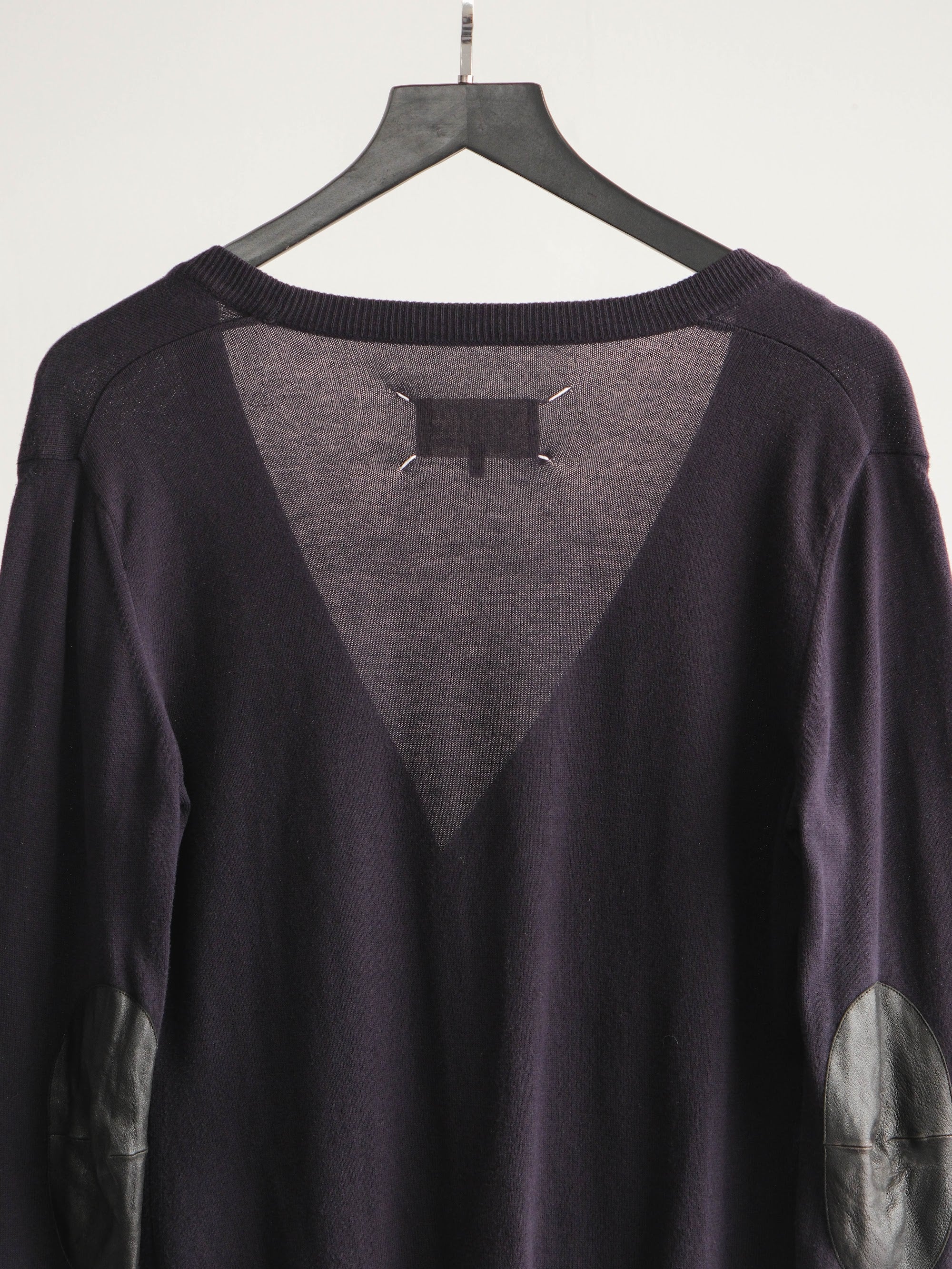 2010s MAISON MARGIELA CROCHET / KNIT BLACK PATCHWORK CARDIGAN